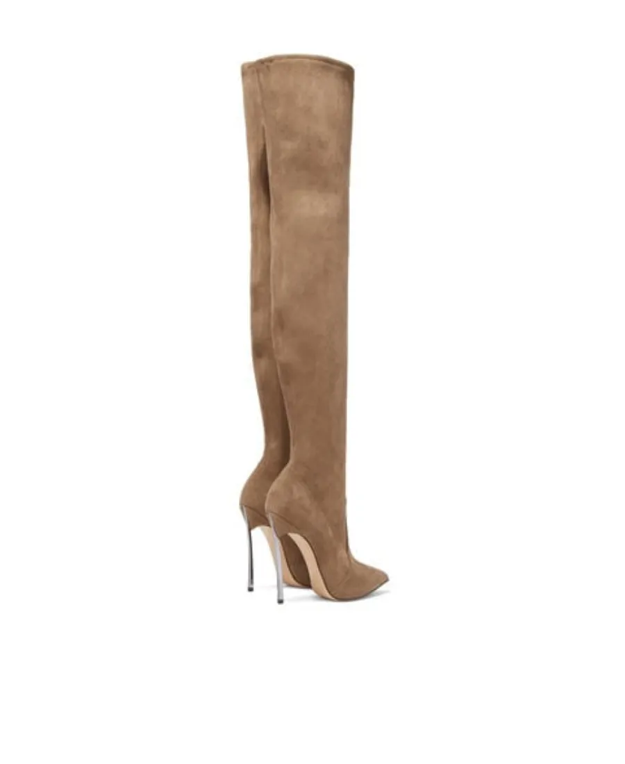 115Mm Blade Suede Boots