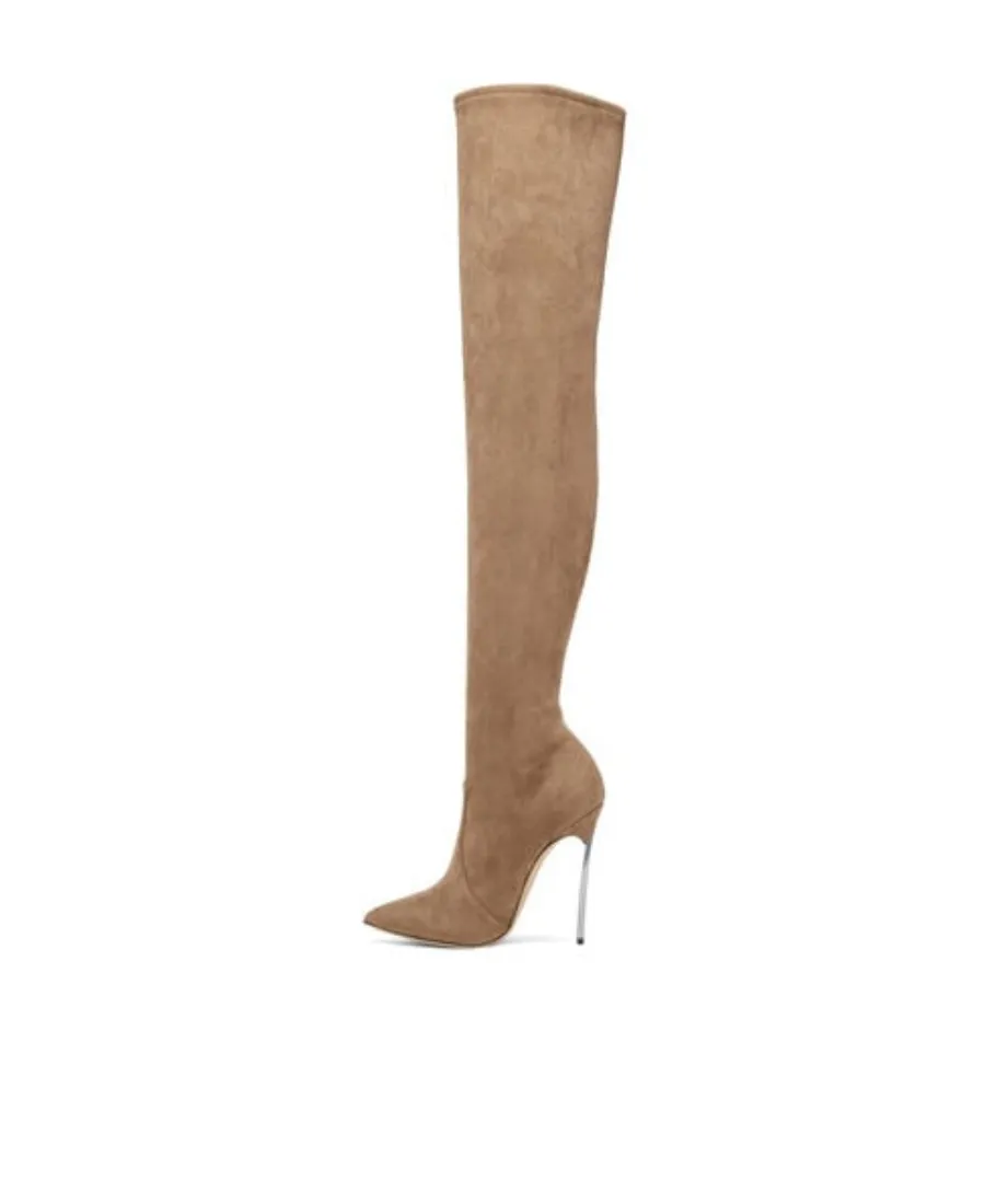 115Mm Blade Suede Boots