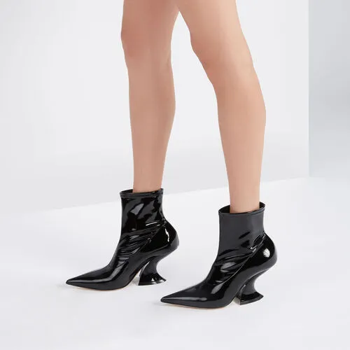Elodie 80Mm Leather Ankle Boots
