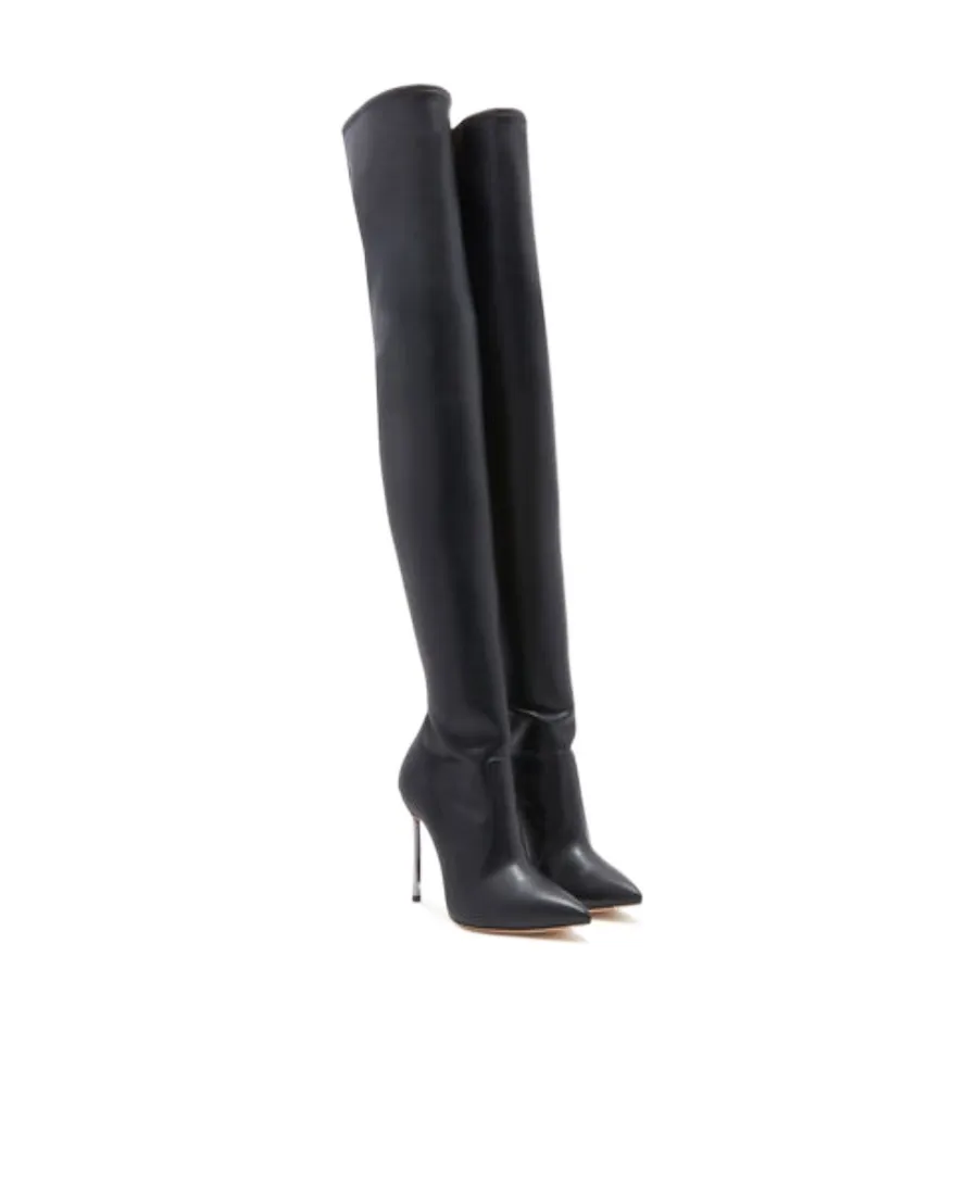 Blade 100Mm Thigh-High Boots