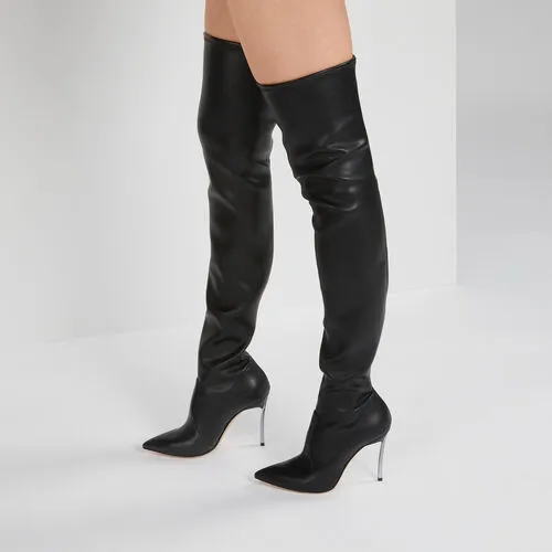 Blade 100Mm Thigh-High Boots