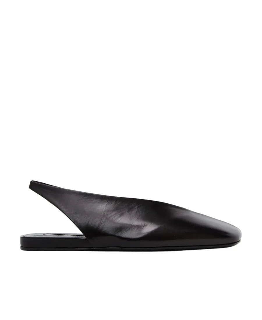 Jil Sander Asymmetric-Toe Ballerina Shoes