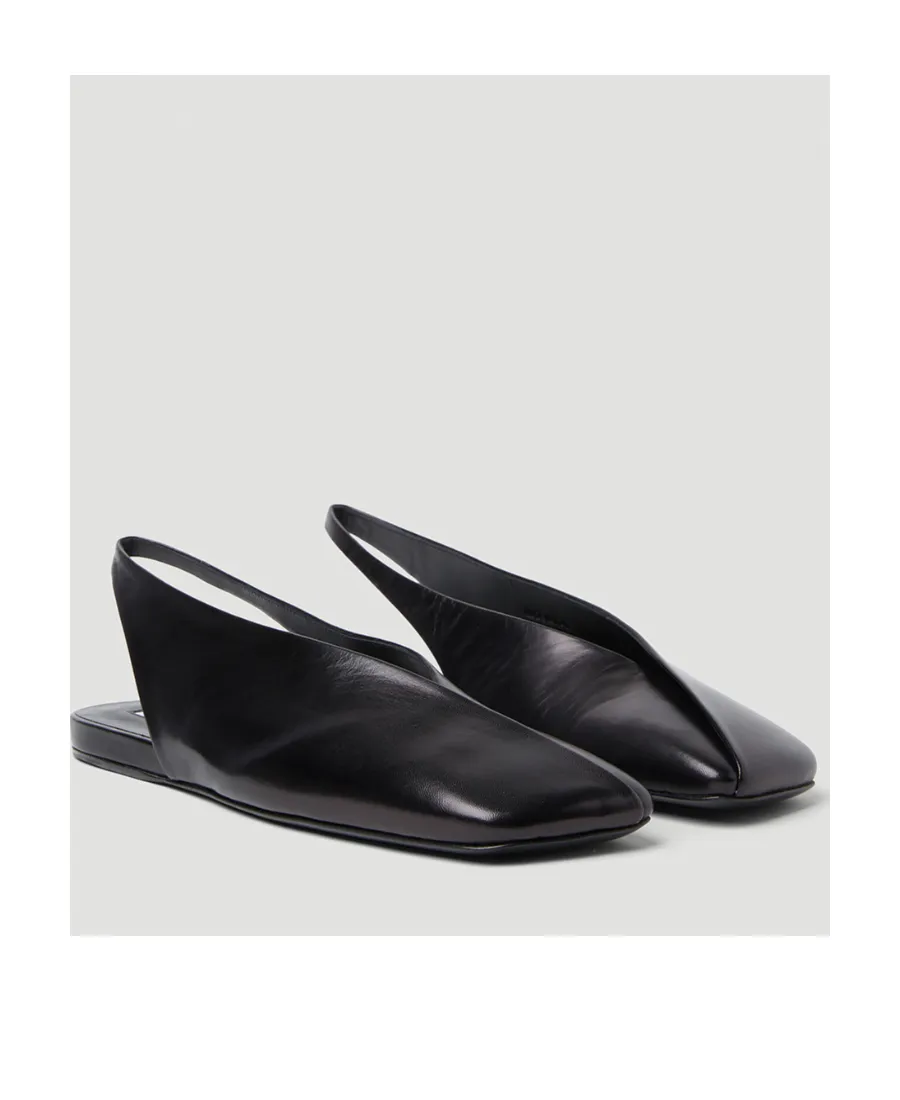Jil Sander Asymmetric-Toe Ballerina Shoes