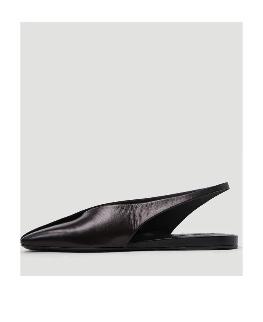 Jil Sander Asymmetric-Toe Ballerina Shoes