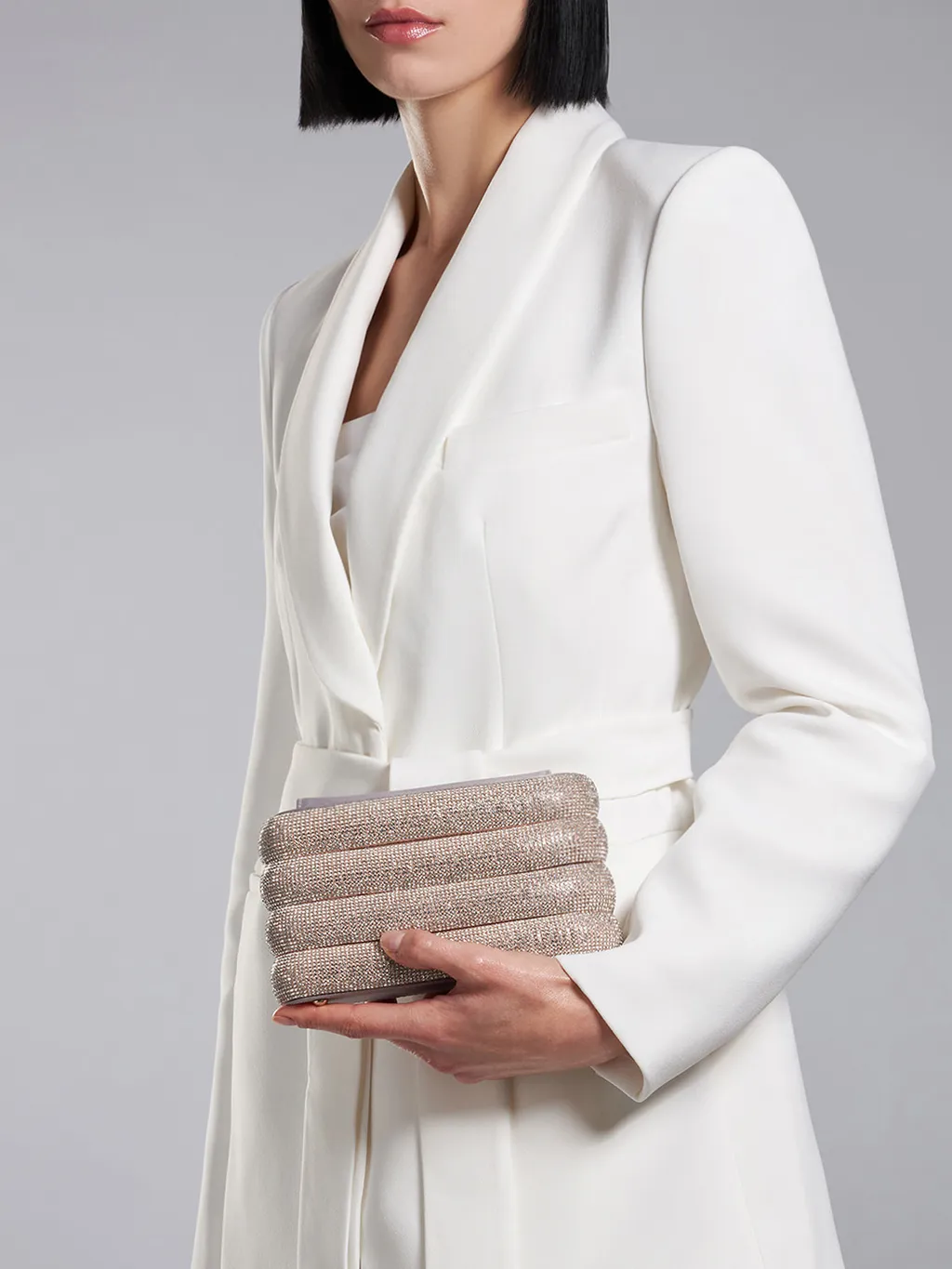 Favilla Crystal-Embellished Clutch Bag