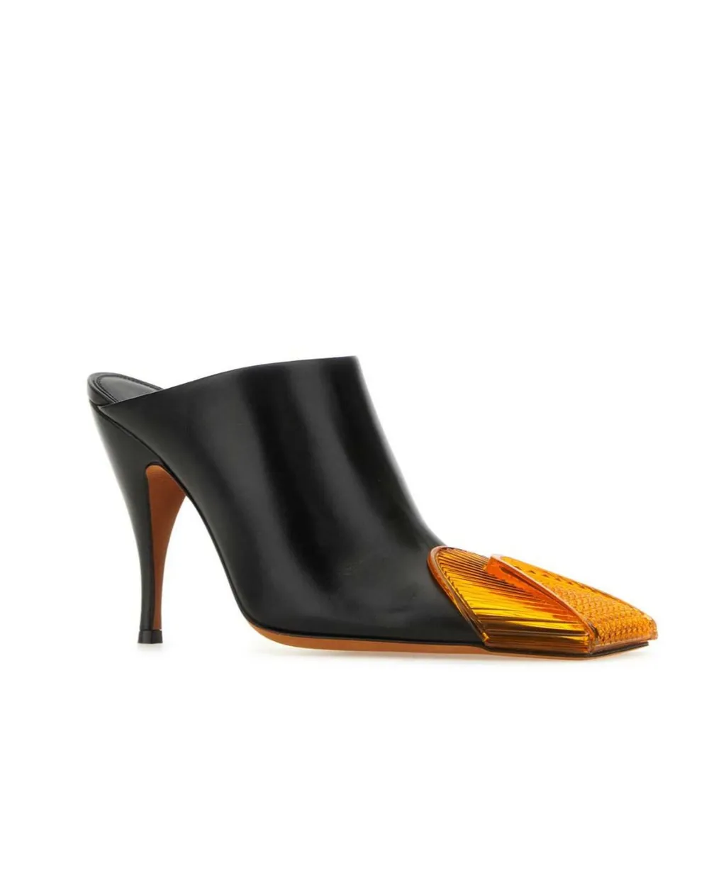 Off-White Lunar Square Toe Mules