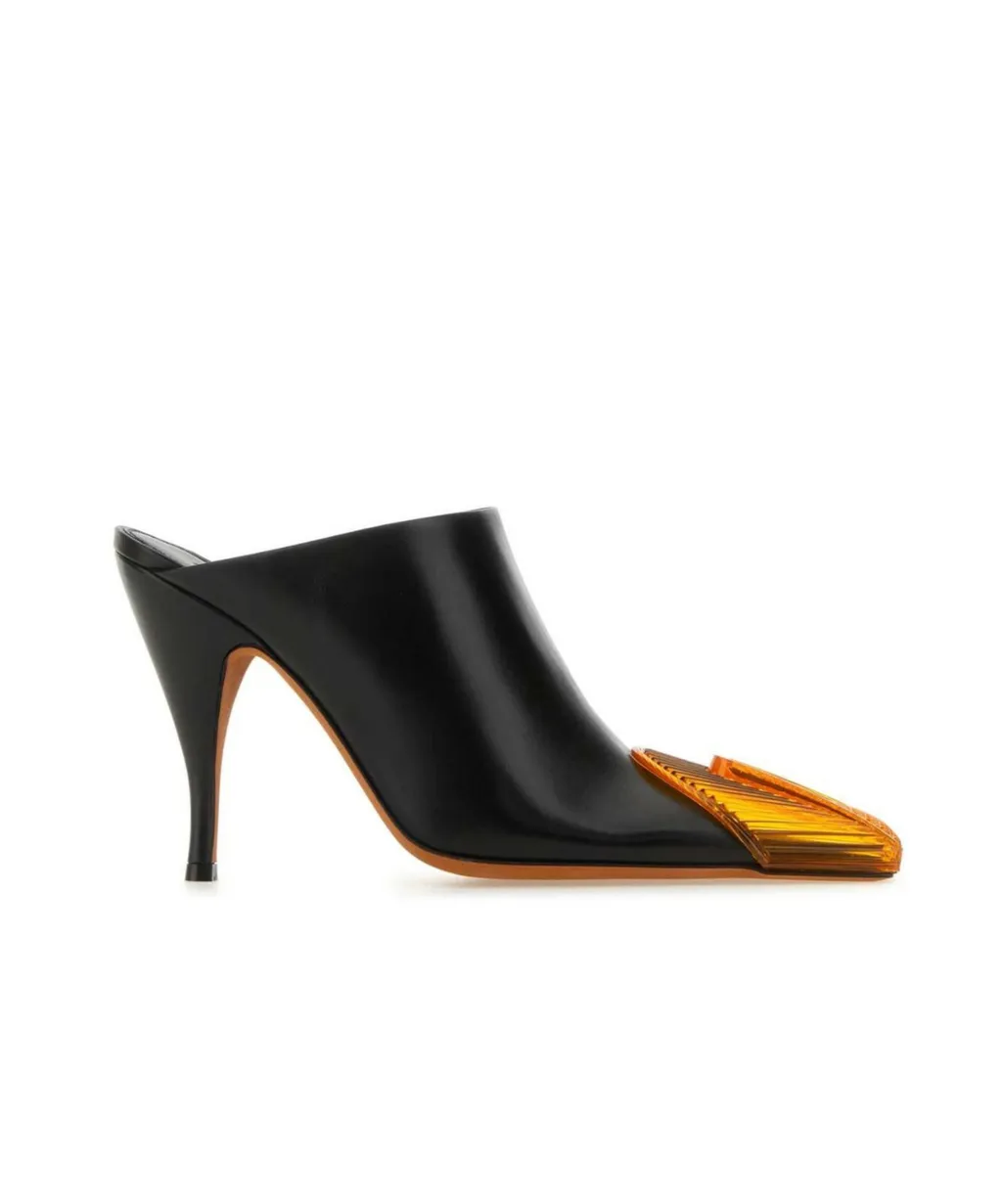 Off-White Lunar Square Toe Mules