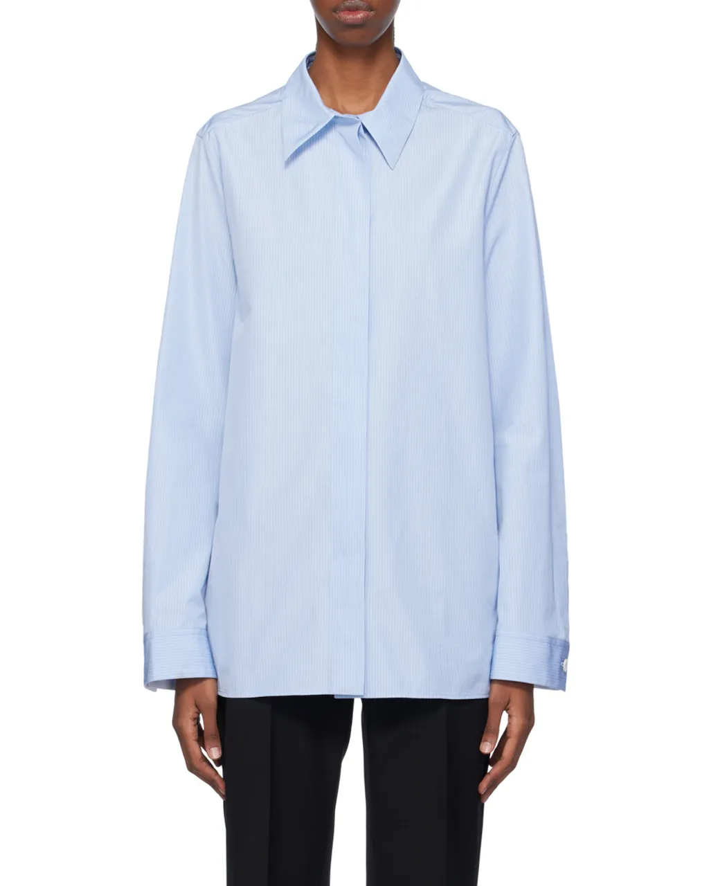 Jil Sander Long Sleeved Striped Shirt