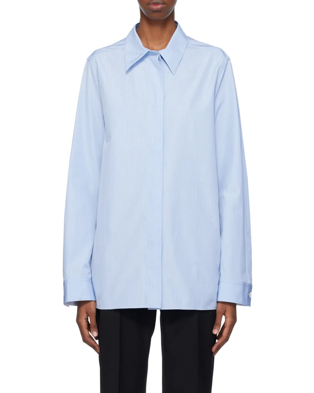 Jil Sander Long Sleeved Striped Shirt