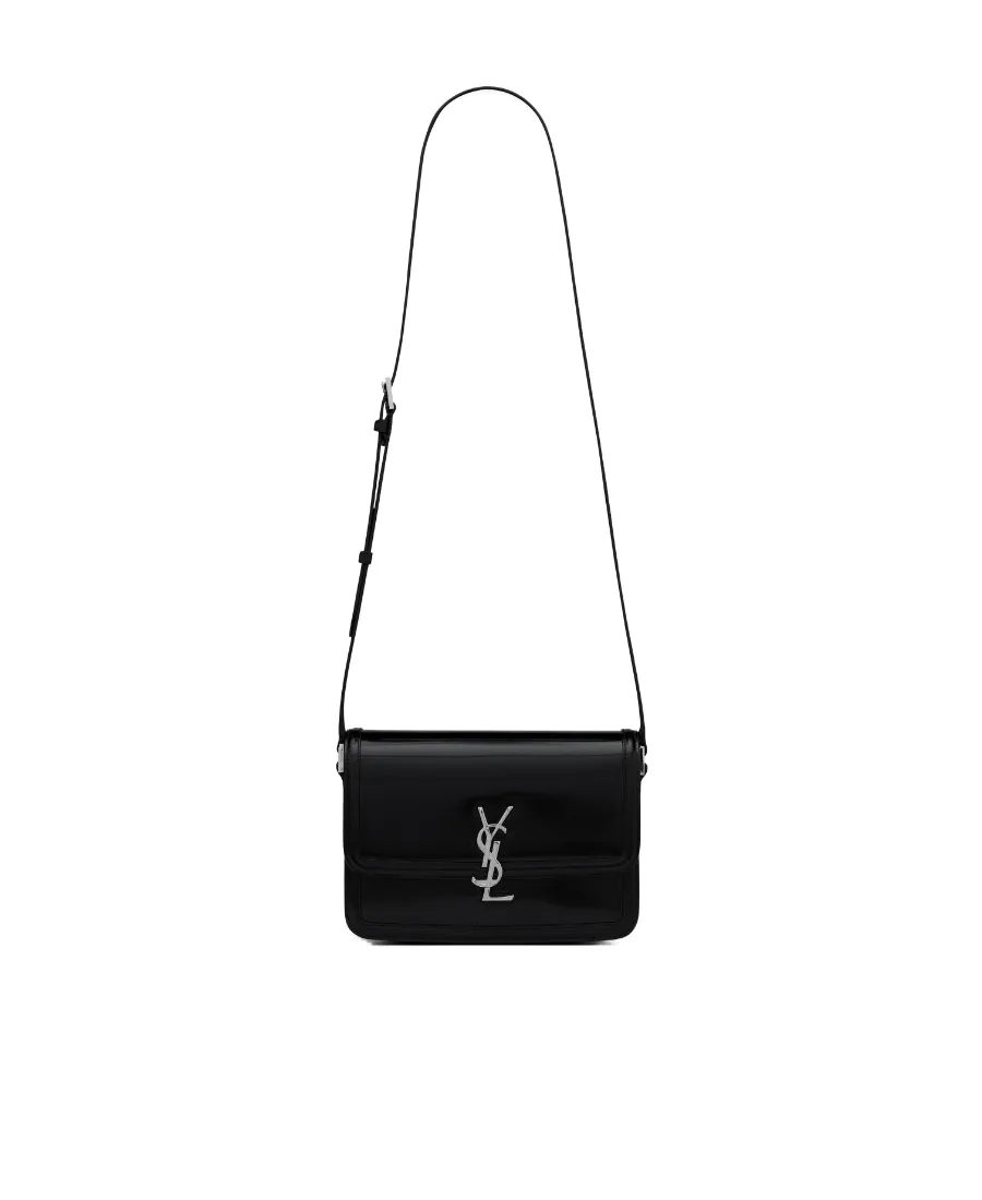Saint Laurent Solferino Logo Plaque Medium Shoulder Bag
