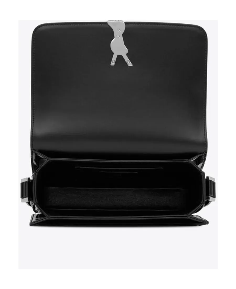 Saint Laurent Solferino Logo Plaque Medium Shoulder Bag