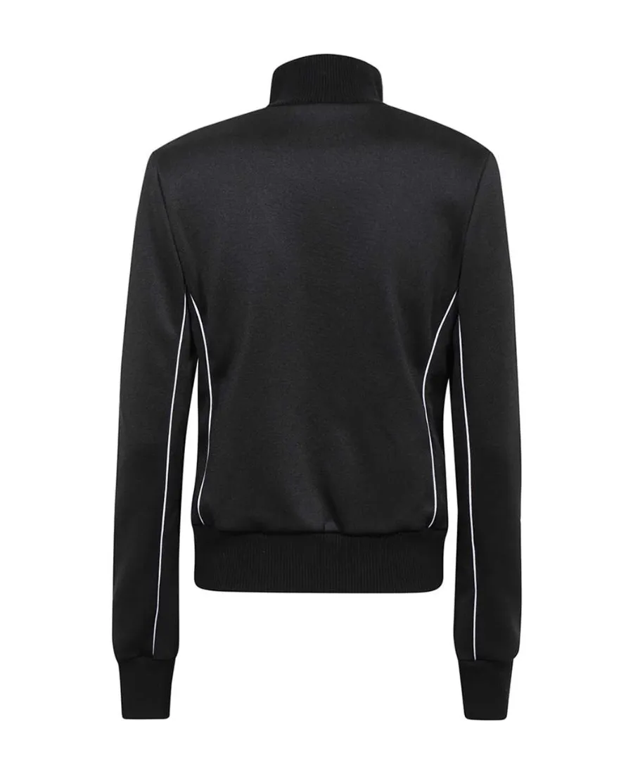 Off-White Zip-Up Long-Sleeved Jacket