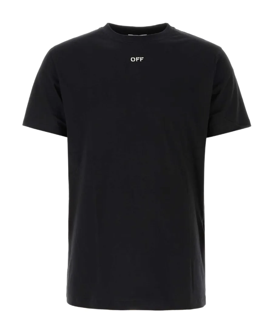 Off-White Logo Embroidered Crewneck T-Shirt