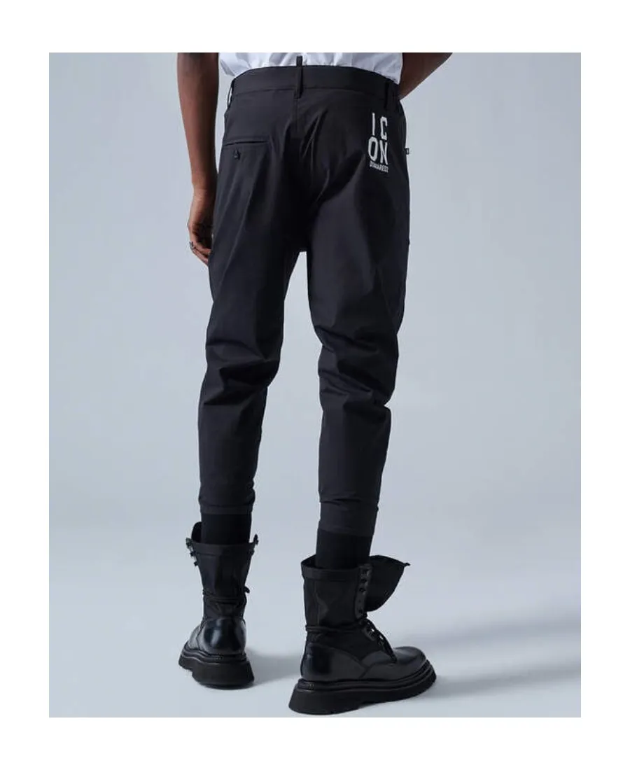 Dsquared2 Logo Printed Straight-Leg Trousers