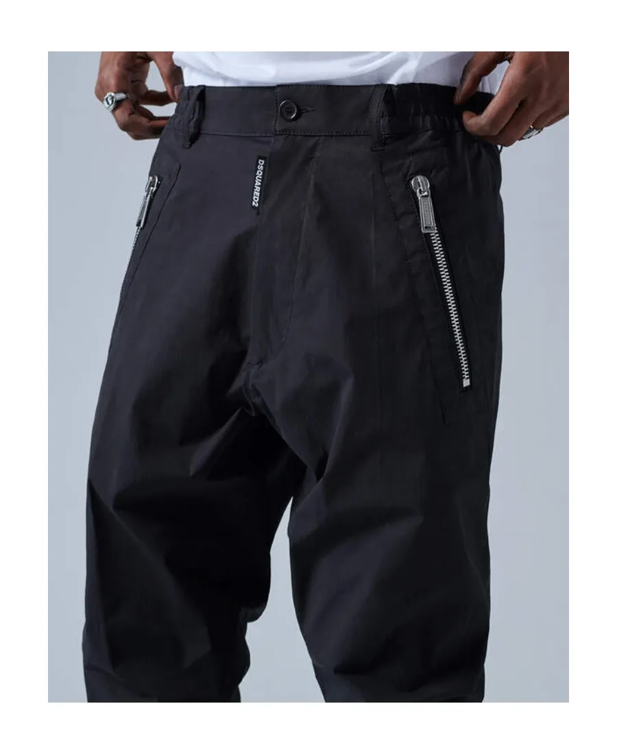 Dsquared2 Logo Printed Straight-Leg Trousers