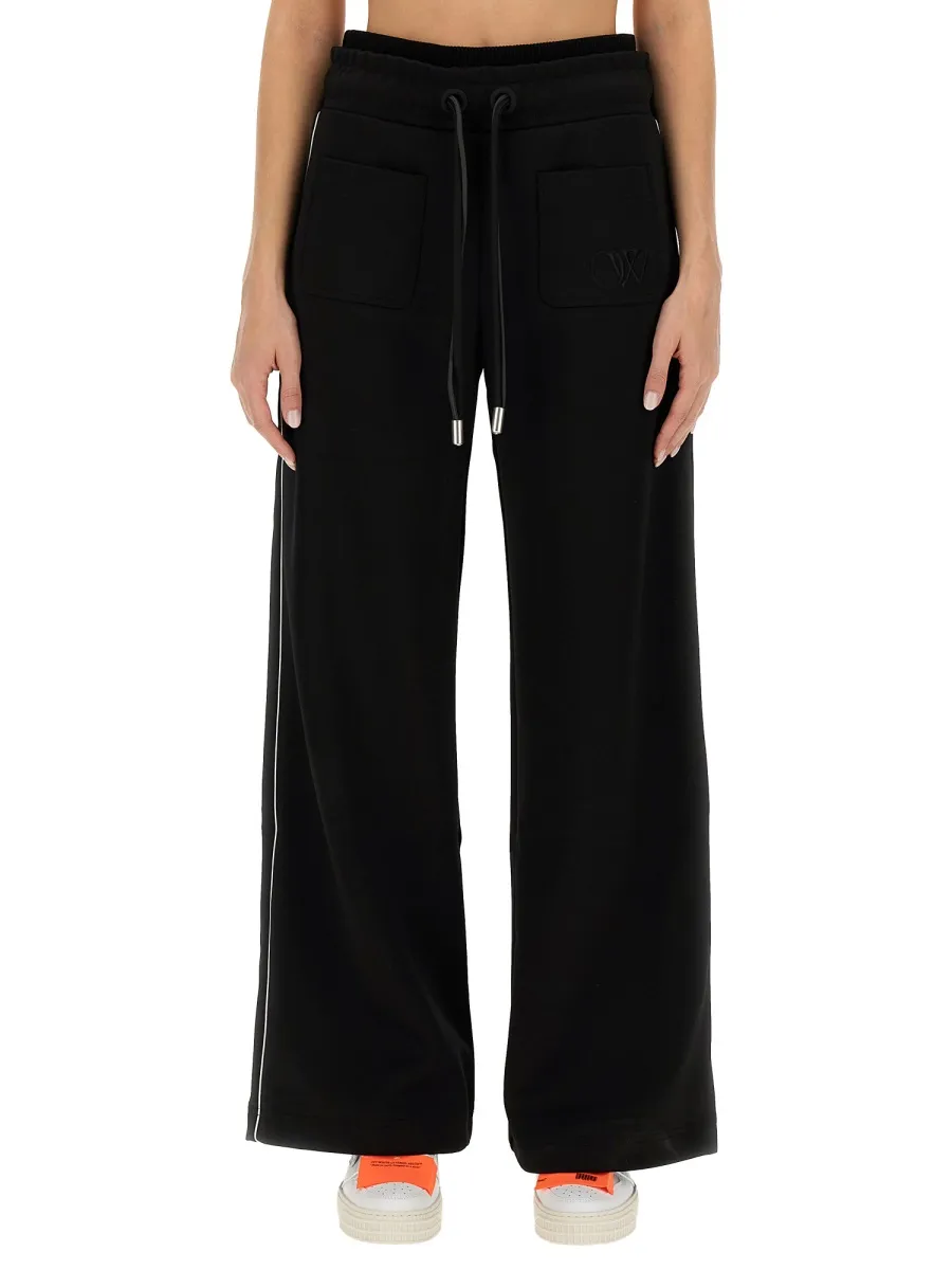 Off-White Logo Embroidered Drawstring Pants