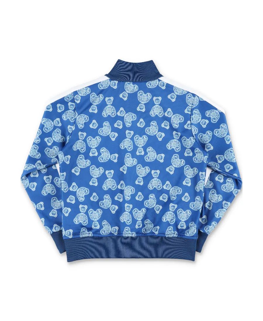 Palm Angels Kids All-Over Graphic Printed Zip-Up Sweatshirt