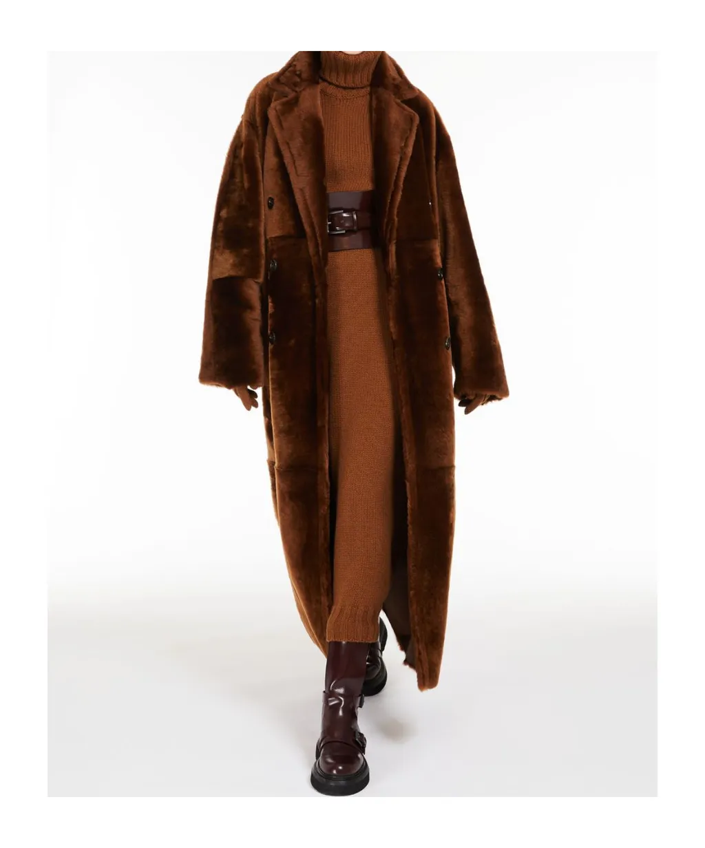 Notched-Lapels Double-Breasted Coat