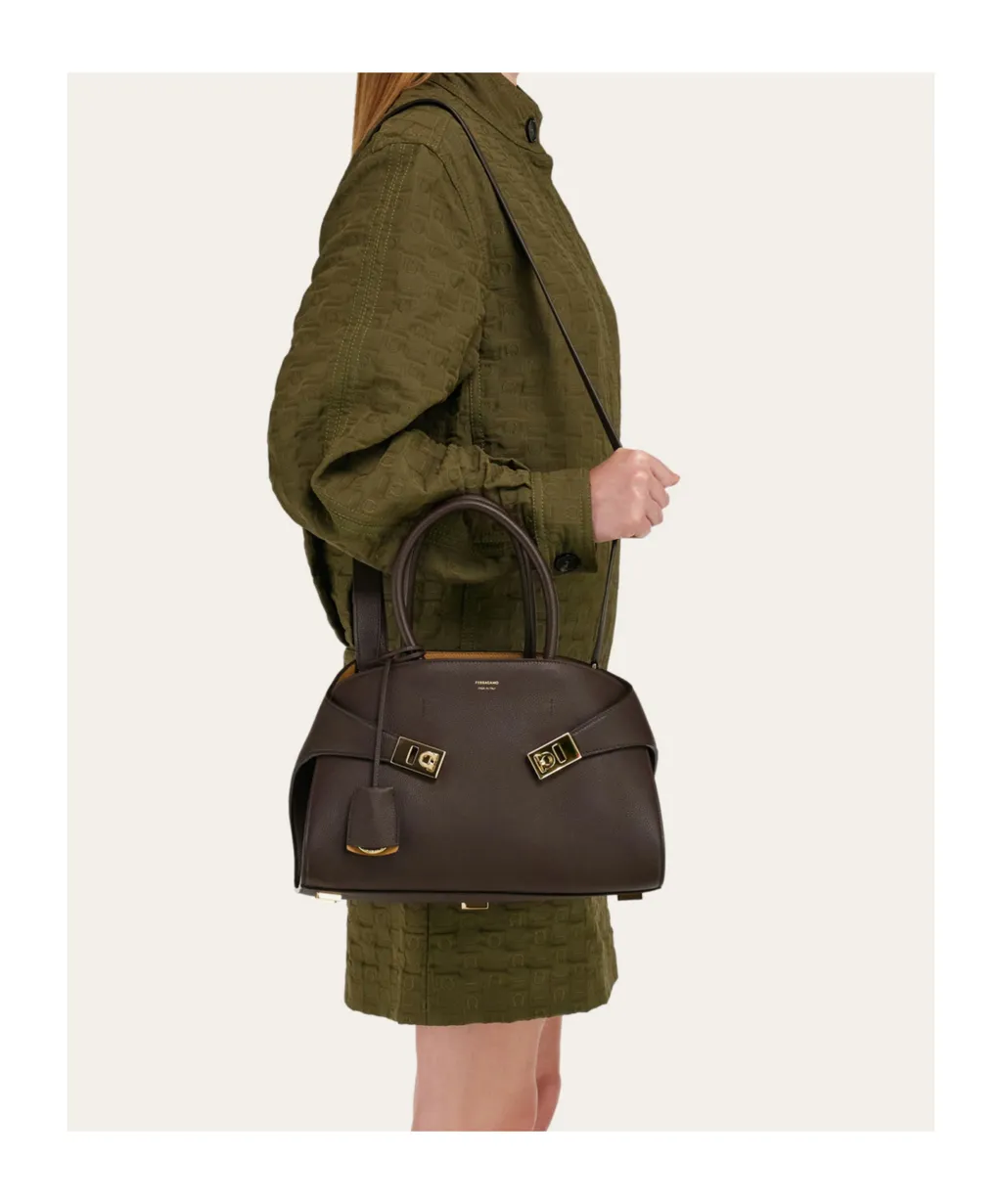 Salvatore Ferragamo Hug Bicolor Handbag