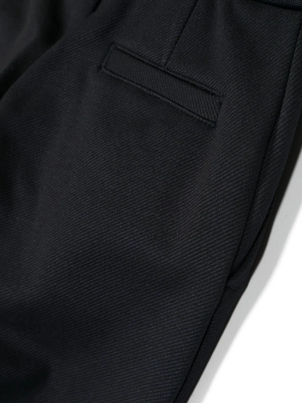 Logo-Waistband Twill Straight-Leg Trousers