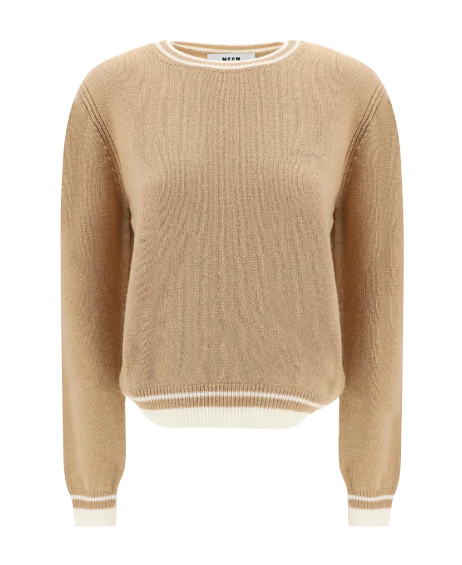 Msgm Crewneck Knitted Jumper