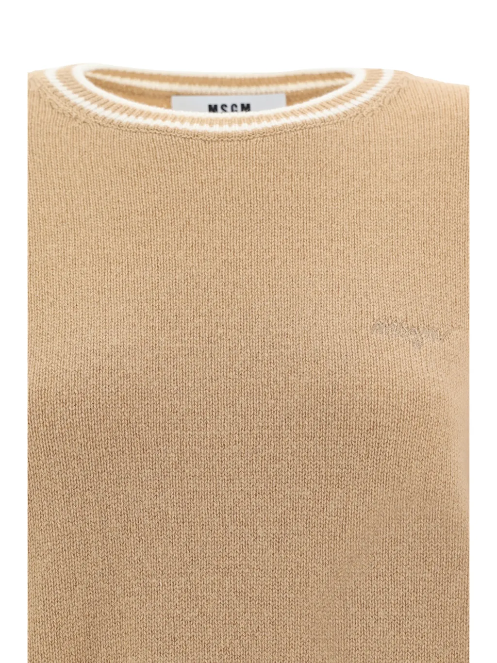Msgm Crewneck Knitted Jumper