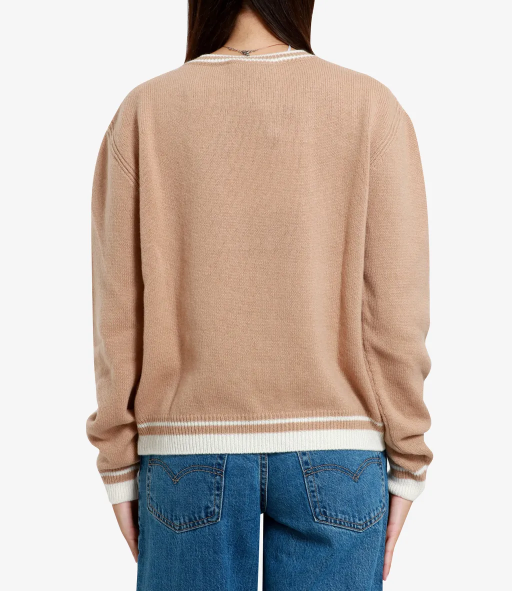 Msgm Crewneck Knitted Jumper