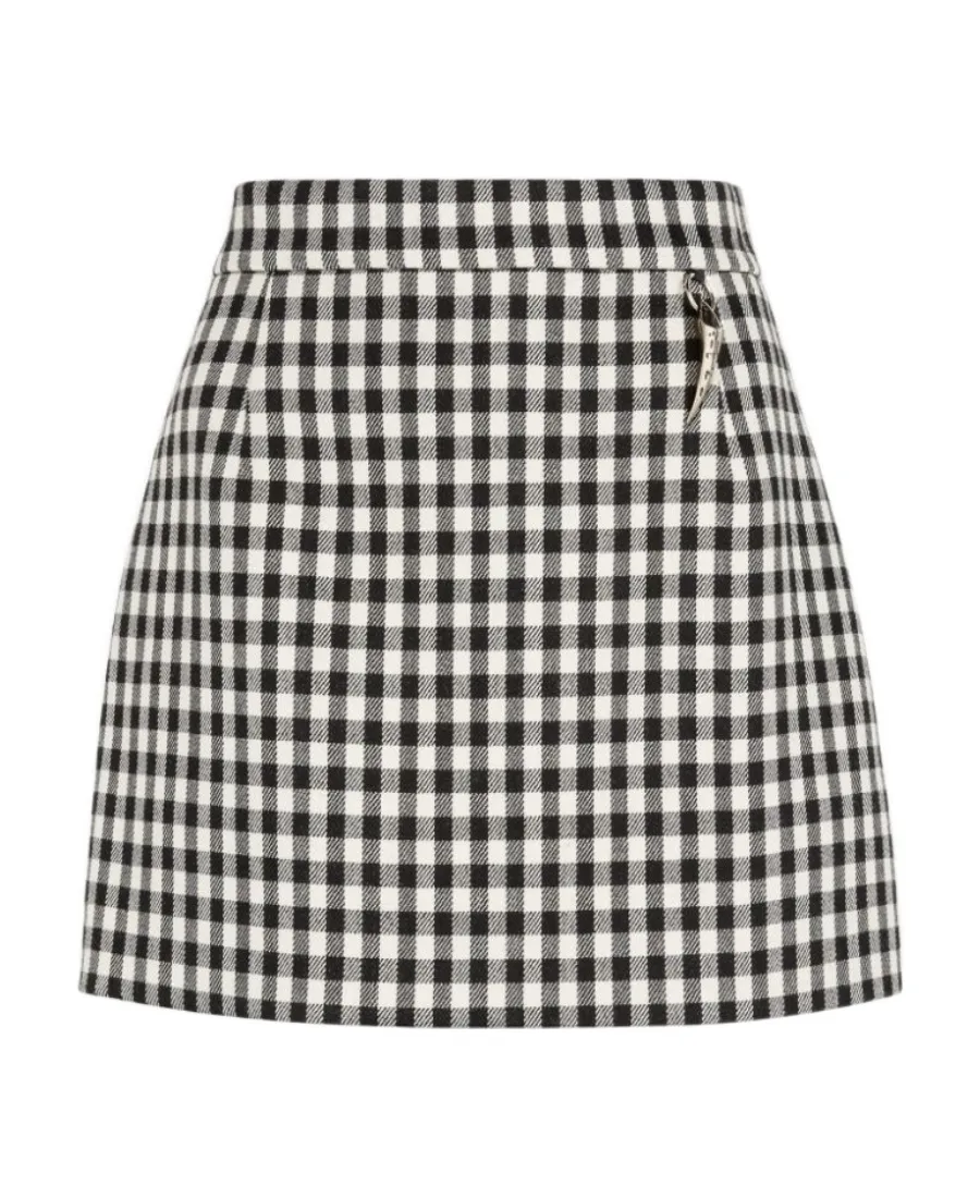 Plaid High-Rise Miniskirt