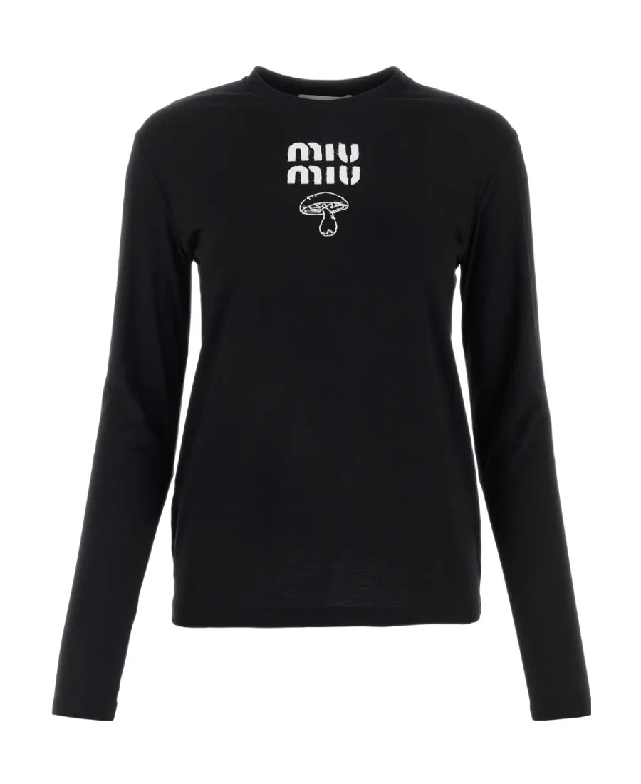 Embroidered Cotton T-Shirt