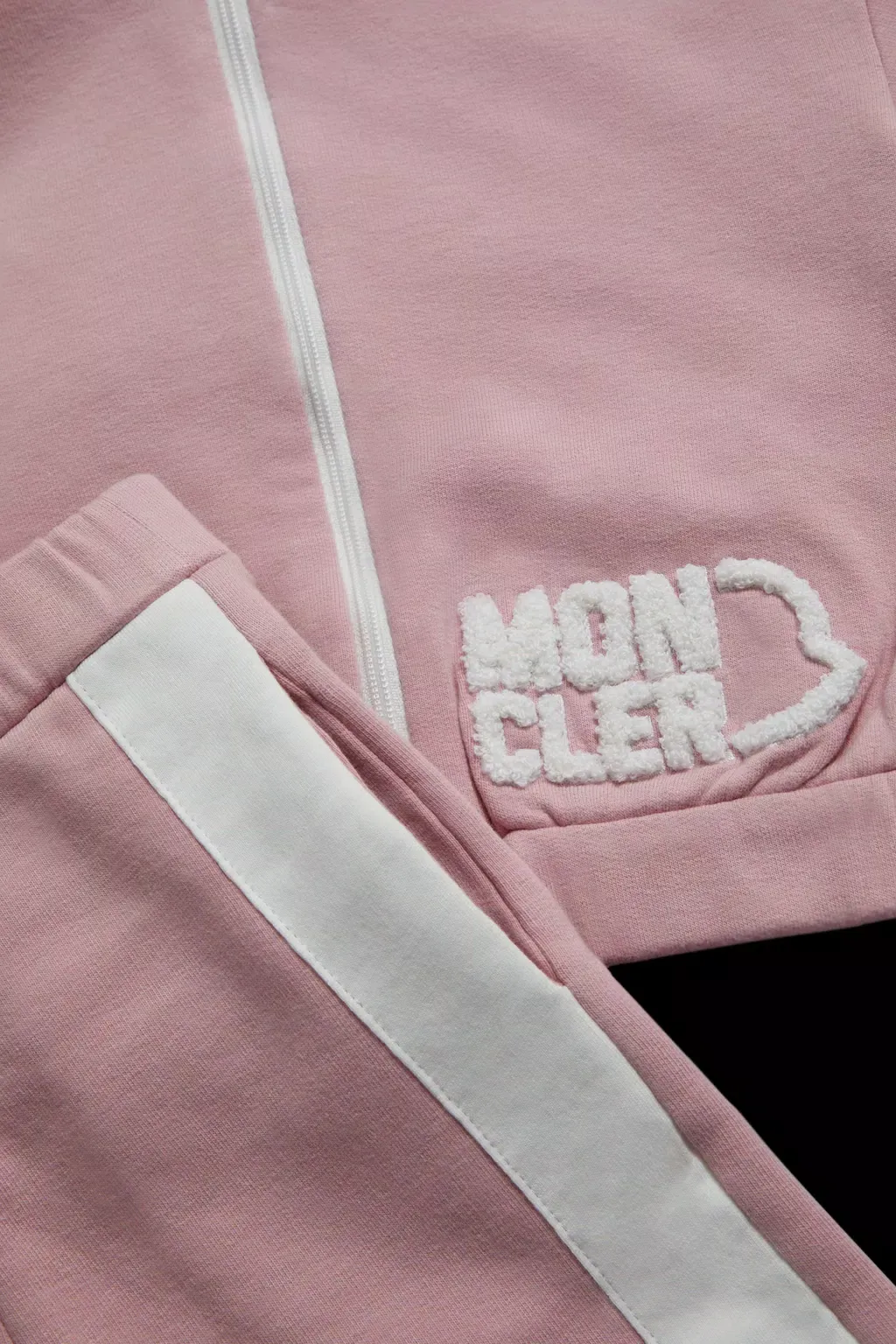 Moncler Enfant Logo Flocked Long-Sleeved Tracksuit