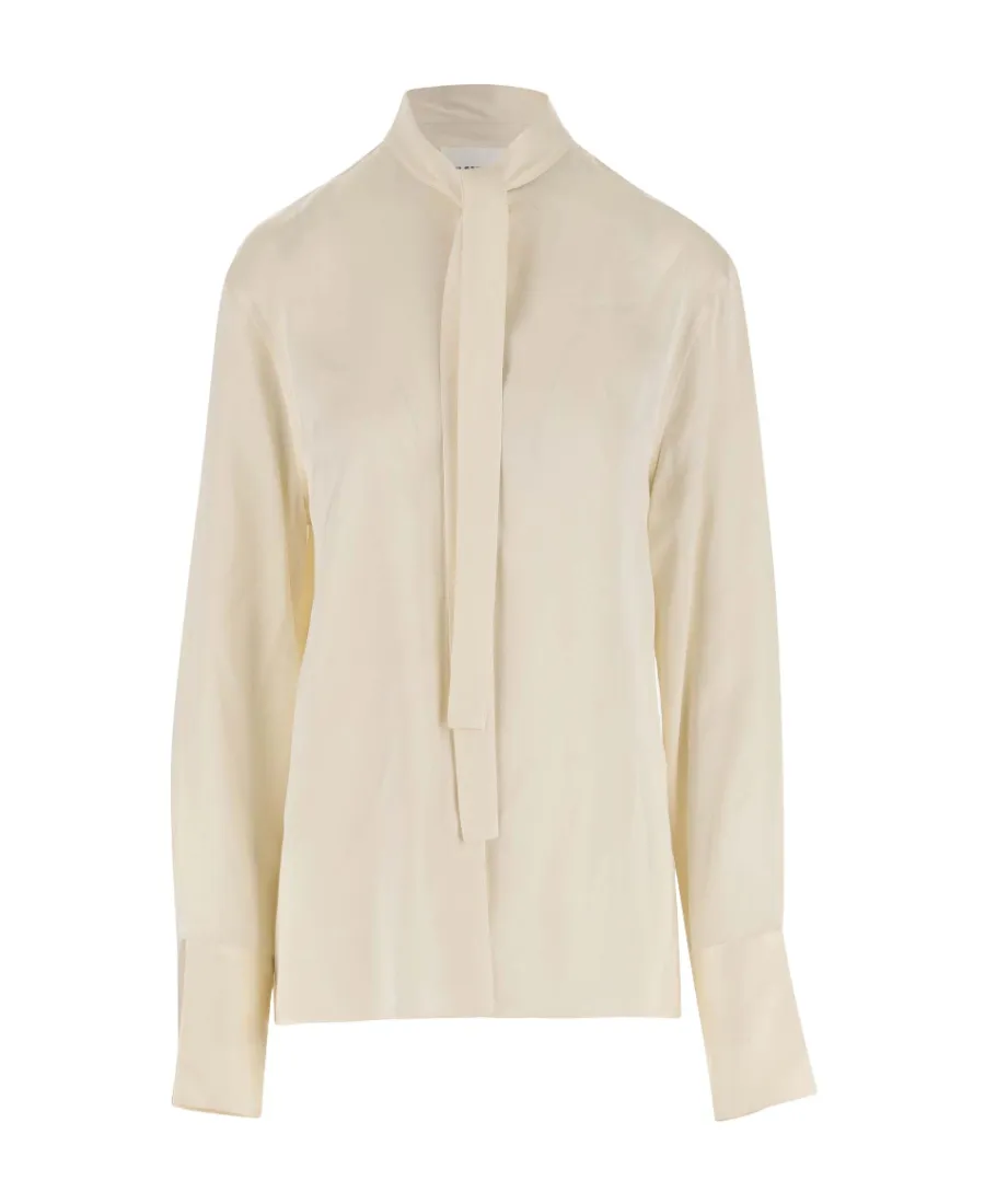 Jil Sander Tie-Neck Long-Sleeved Blouse
