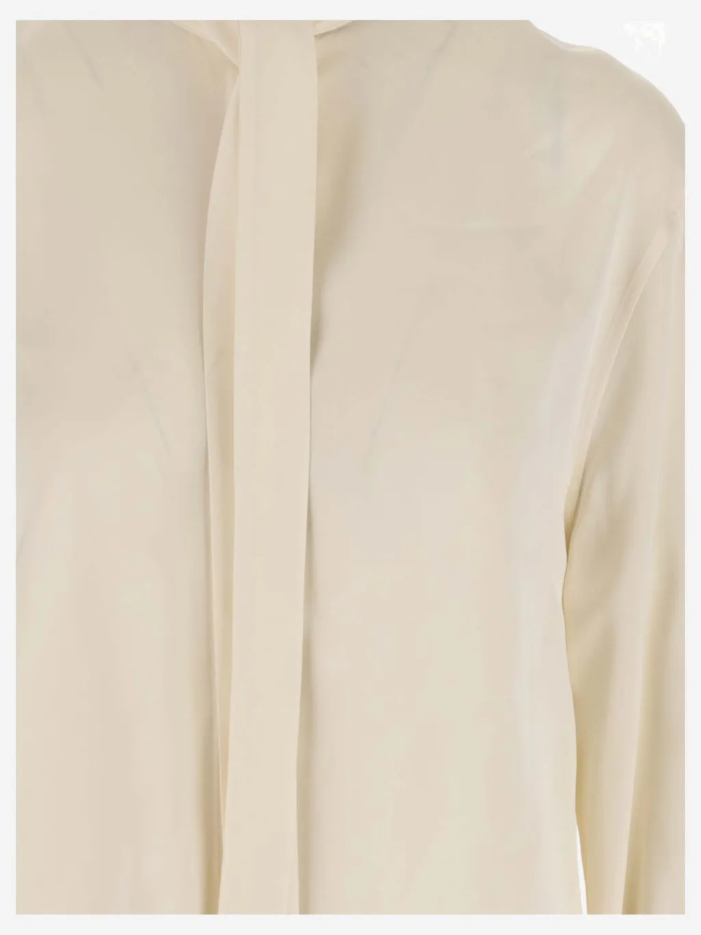 Jil Sander Tie-Neck Long-Sleeved Blouse