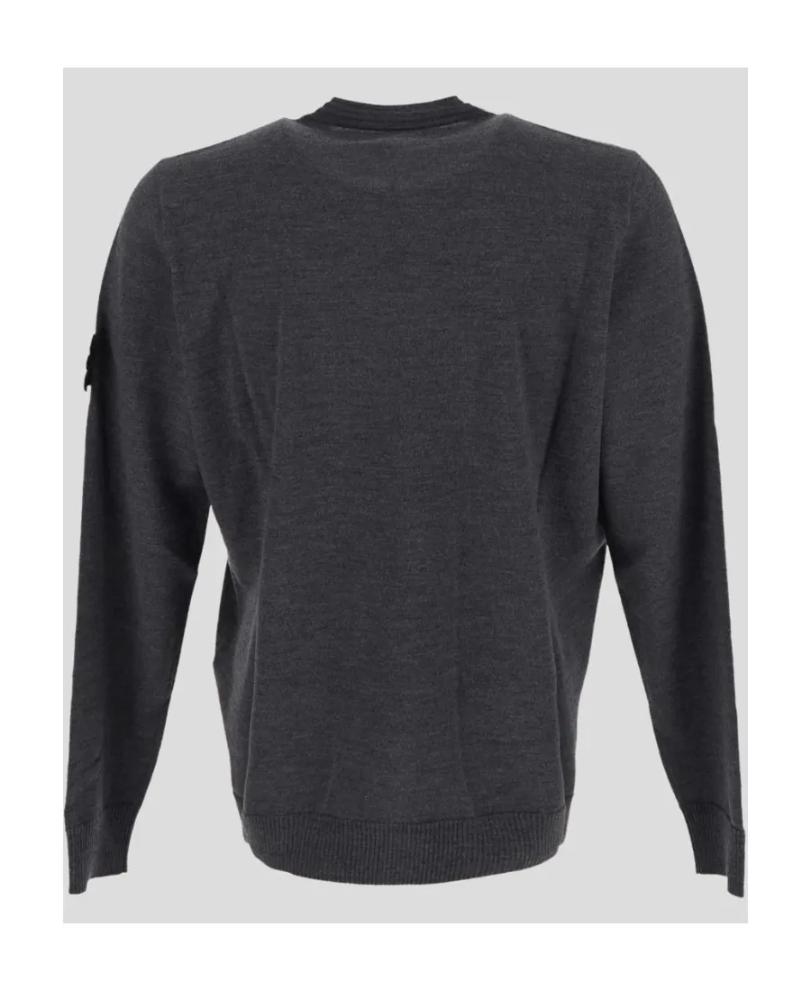 Stone Island Logo Patch Crewneck Jumper