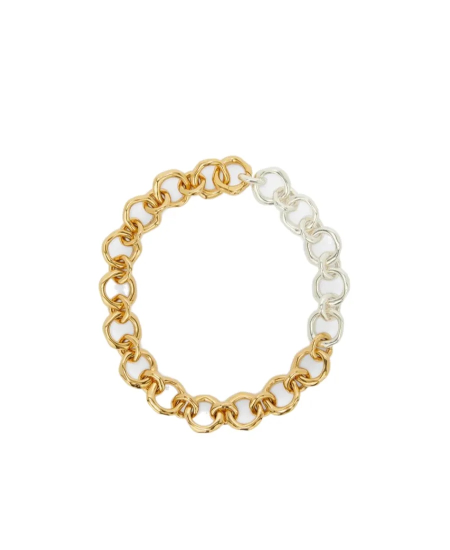 Two-Tone Chunky Chain Necklace