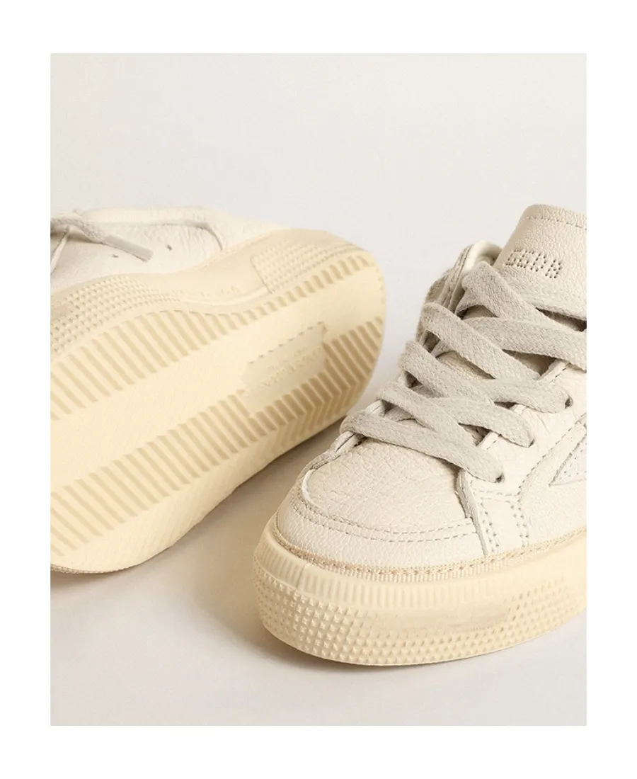 Golden Goose Kids Star-Patch Round Toe Sneakers