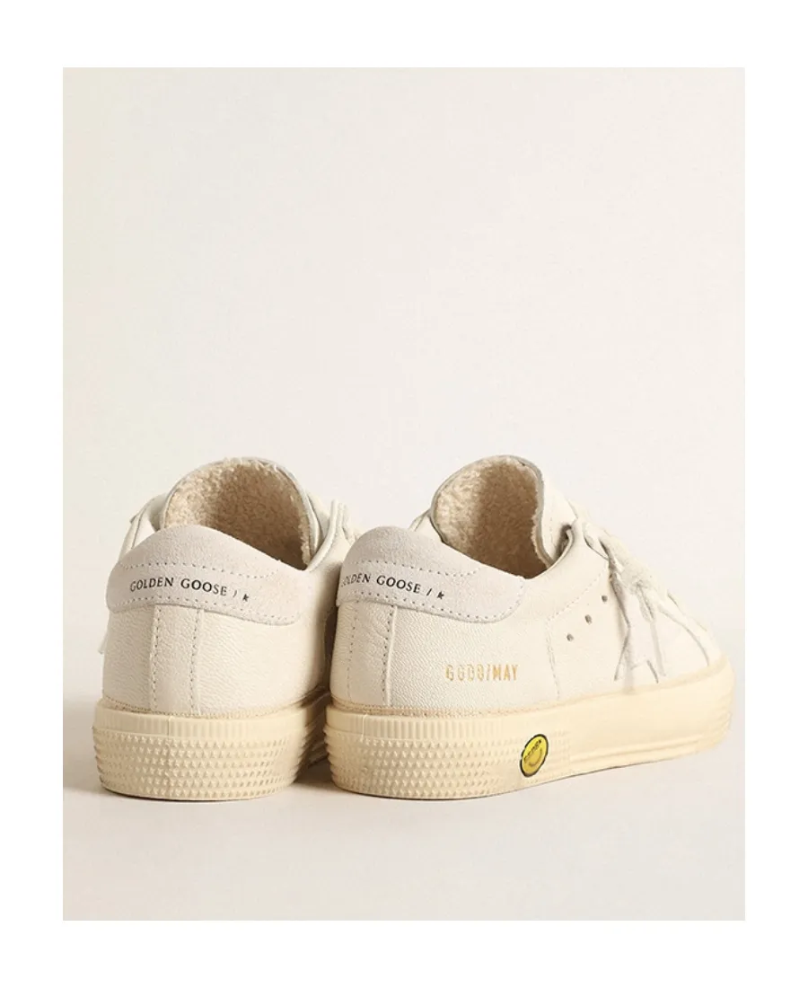 Golden Goose Kids Star-Patch Round Toe Sneakers
