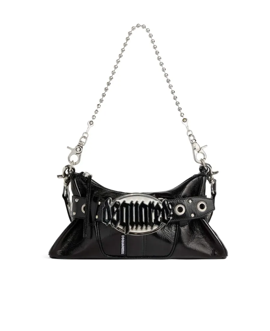 Dsquared2 Gothic Logo Plaque Shoulder Bag