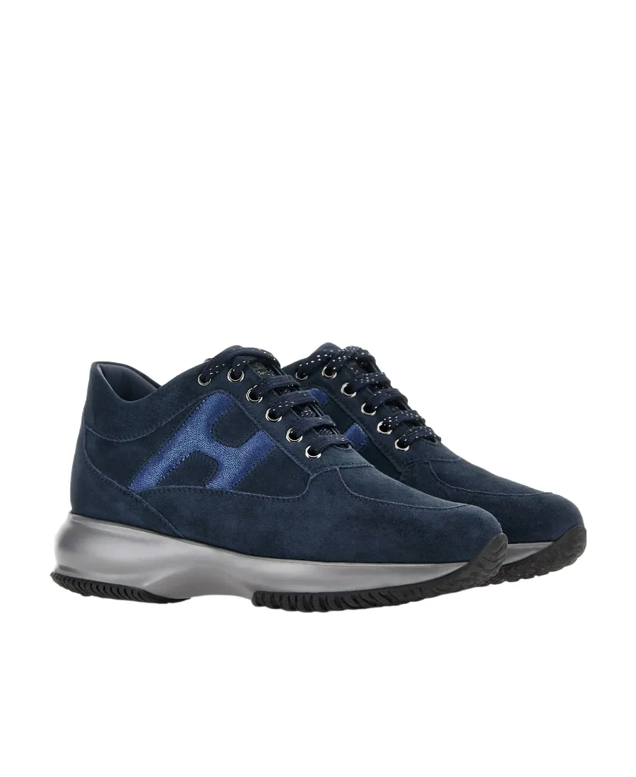 Interactive Low-Top Suede Sneakers