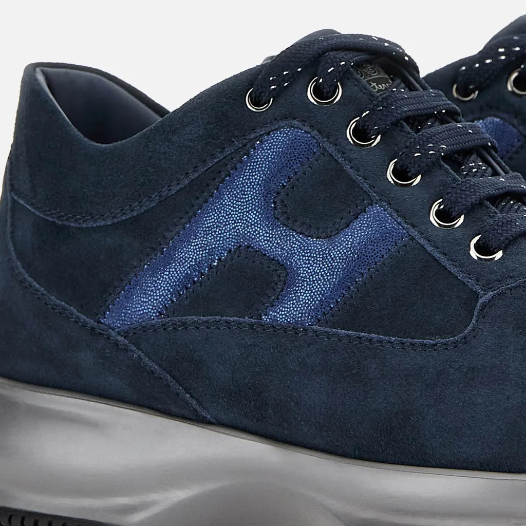 Interactive Low-Top Suede Sneakers