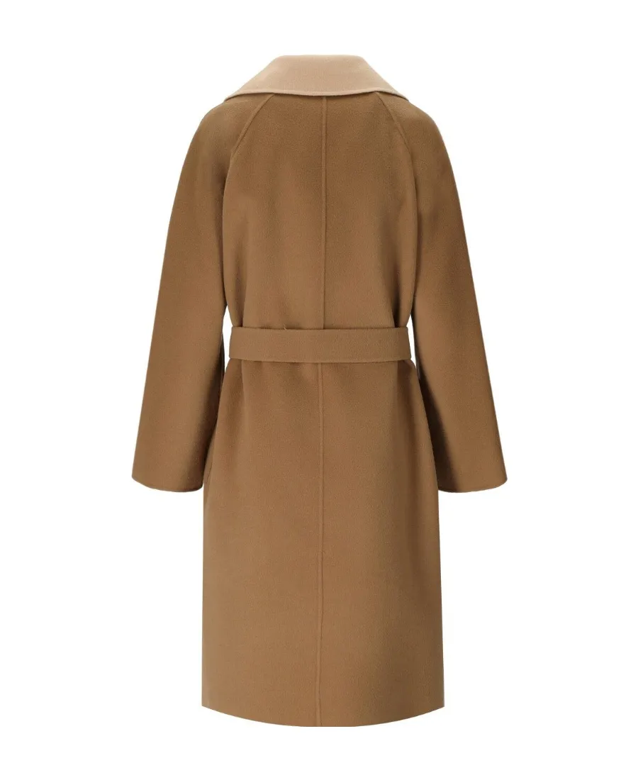 Waist Waist Long-Sleeved Double-Sided Coat