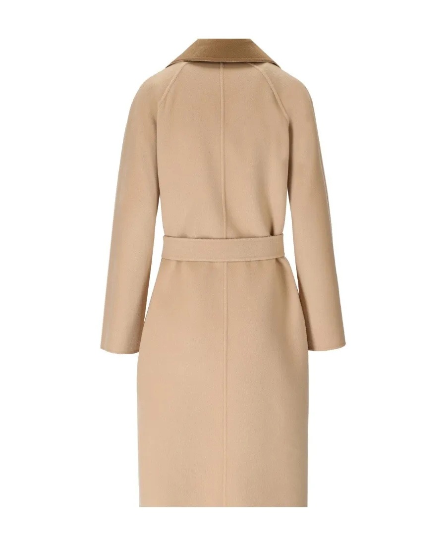 Waist Waist Long-Sleeved Double-Sided Coat