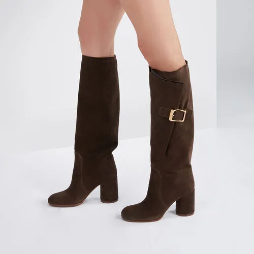 Cleo Kate 85Mm Suede Boots