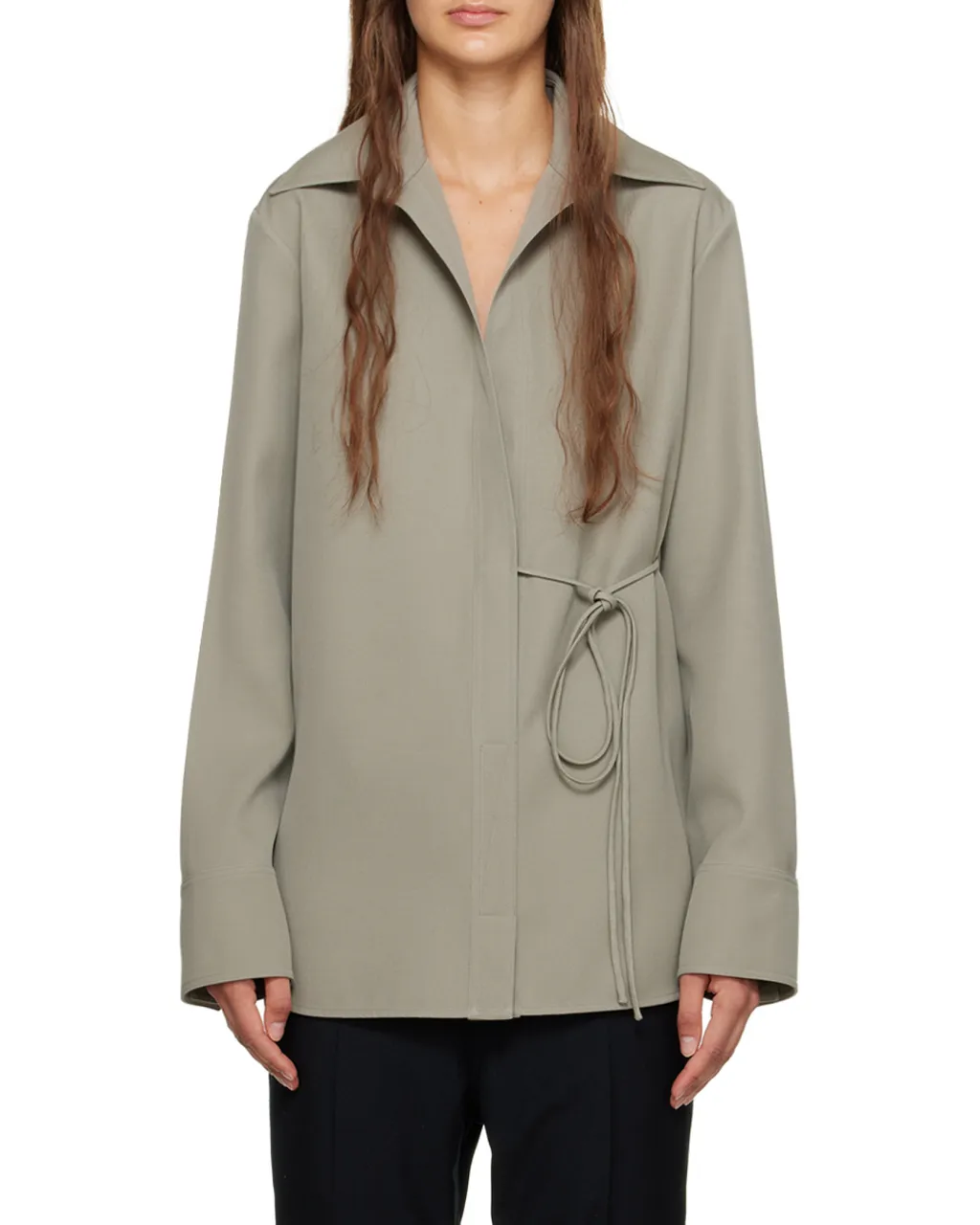 Jil Sander Self-Tie Long-Sleeved Shirt