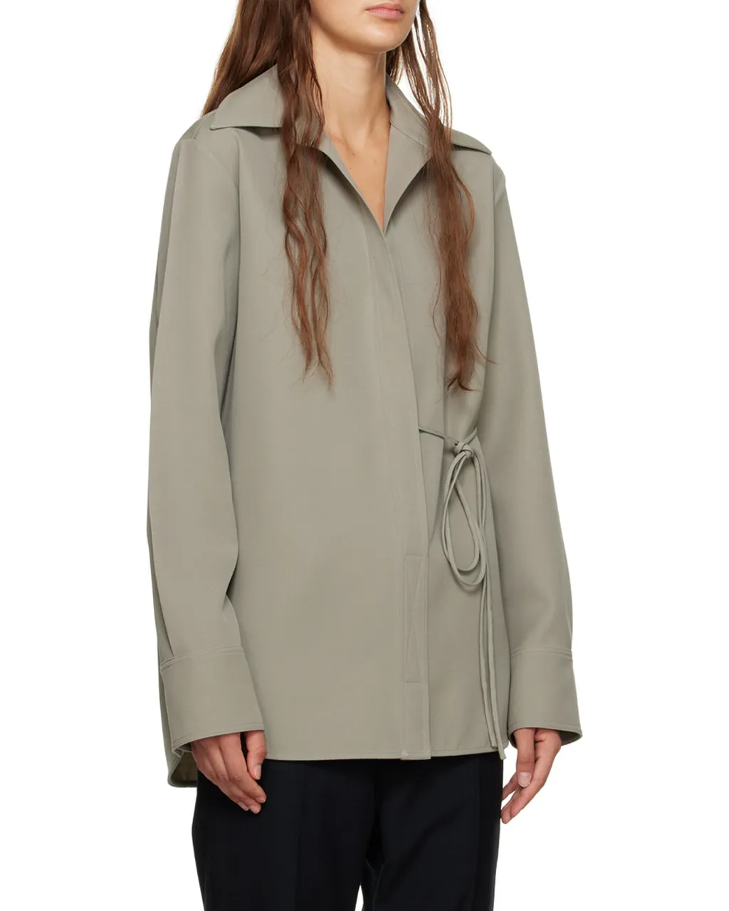 Jil Sander Self-Tie Long-Sleeved Shirt
