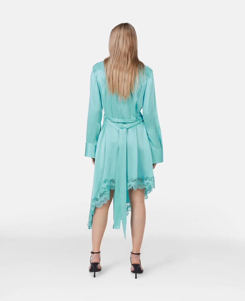 Stella Mccartney Double Asymmetric Hem Satin Dress