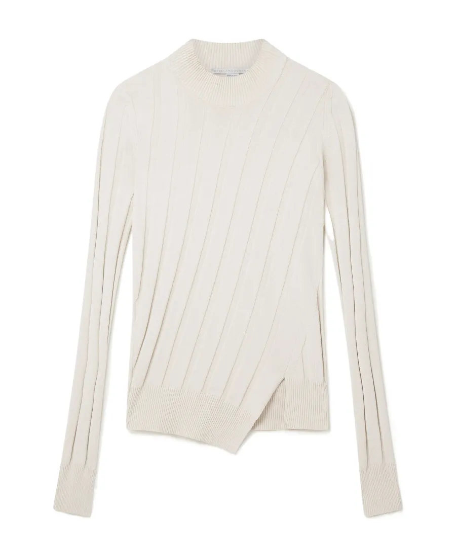 High-Neck Long-Sleeves Sweater