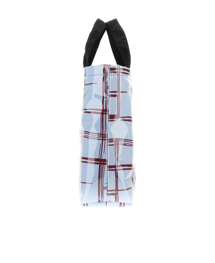 Marni Checked Logo Patch Tote Bag