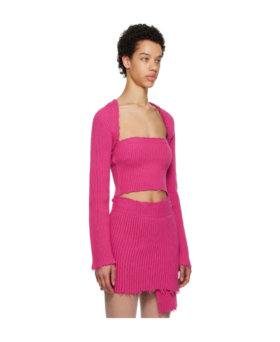 Long-Sleeved Woolen Cardigan