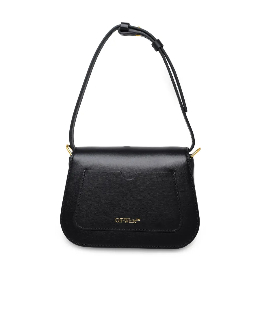 Off-White Skeleton Binder Foldover Top Crossbody Bag