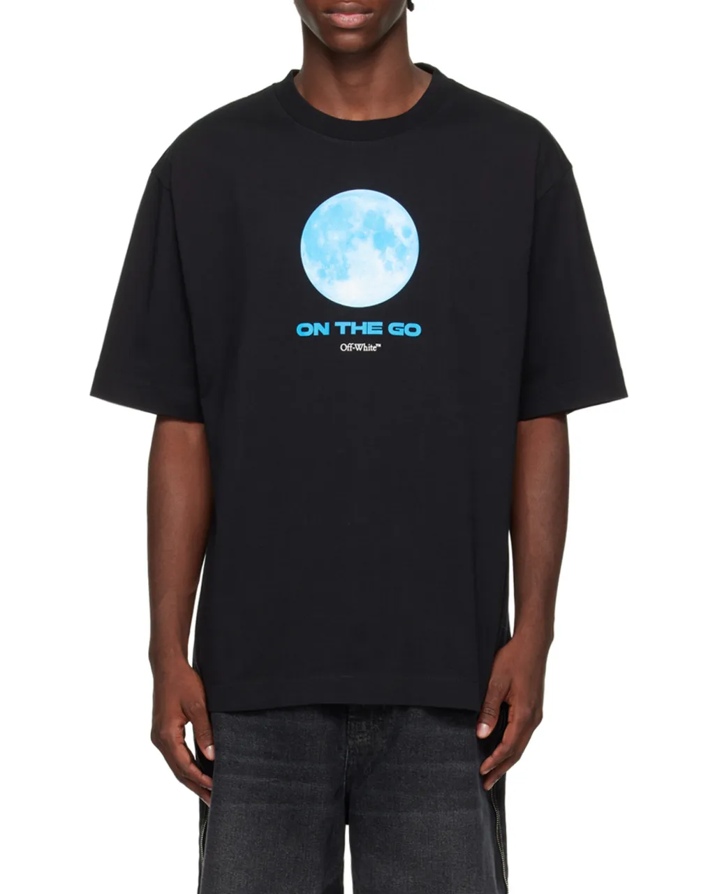 Moon-Print Cotton T-Shirt
